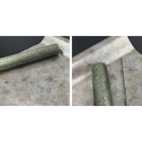 Vintage Green Stone PVC Decorative Foil Luxury Textured Surface Wrap Film 50-1000m