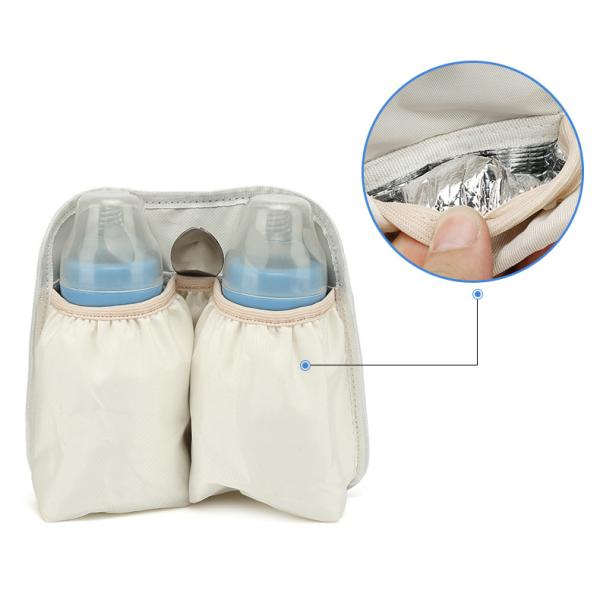 Thermal Insulation Nylon Travel Changing Bag With USB Charging Port 35L