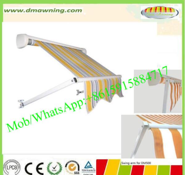 Outdoor Aluminium Remote Control Patio Awning Heavy Duty Drop Arm Window Awnings