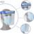 transparent plastic PET Protective Shields medical face shield disposable visor faceshield