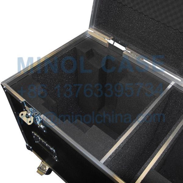 Twin Moving Head MDF Board Lighting Flight Case For Beam Light