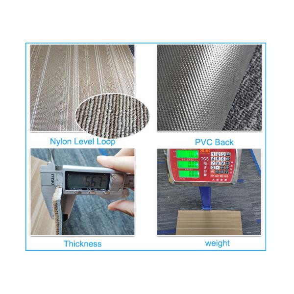 Striped Top Grade Plank Room Carpet Tiles for Home 100% Polypropylene