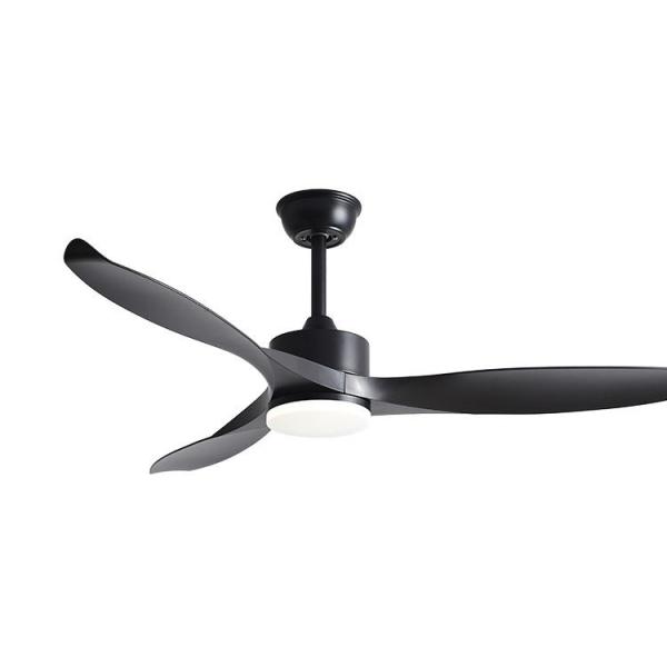 DC Motor Remote Control ABS 3 Blades 42 Inch 52 Inch Led Ceiling Fan With Light