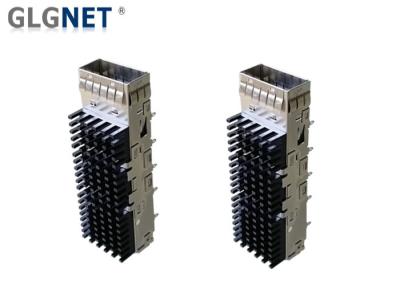 EMI Protection QSFP28 Cage Single Port One Piece Form Metal Cage