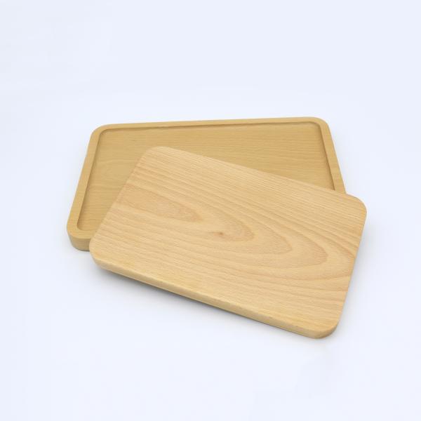 300mm X 200mm Polished Wooden Serving Tray Beech Wood Fruit Tray