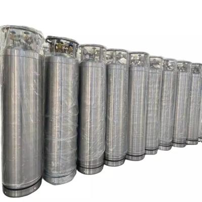 Capacité cryogénique industrielle du cylindre 495L de vase Dewar d'acier inoxydable