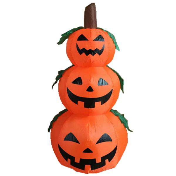Plastic Halloween Inflatable Pumpkin Tombstone Pumpkins w/ LEDs Perfect for Halloween