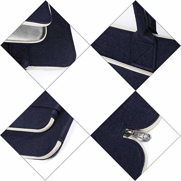 Ultrabook Notebook Computer Carrying Case , Navy Blue Laptop Travel Bag