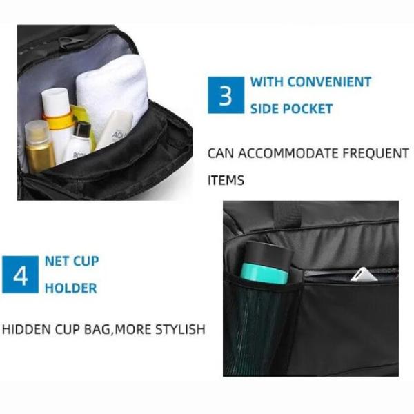 Custom Women Men Gym Fitness Bag Waterproof Sports Travel Duffel Bag