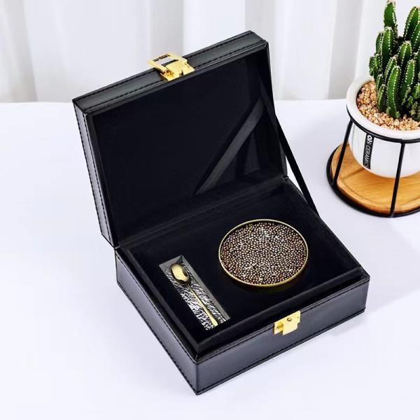 Customizable Caviar Gift Box Packaging with Offset Printing Single Side Coating OEM ODM