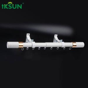 Single Wall Mount Aluminium Curtain Rod Retractable Telescopic