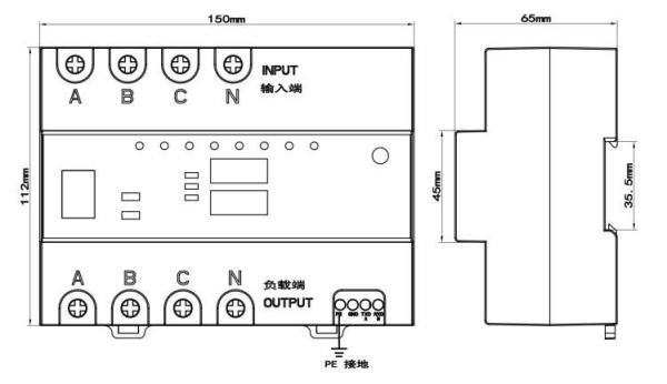 クラウド制御付きの3相80Aスマート電力管理ターミナル