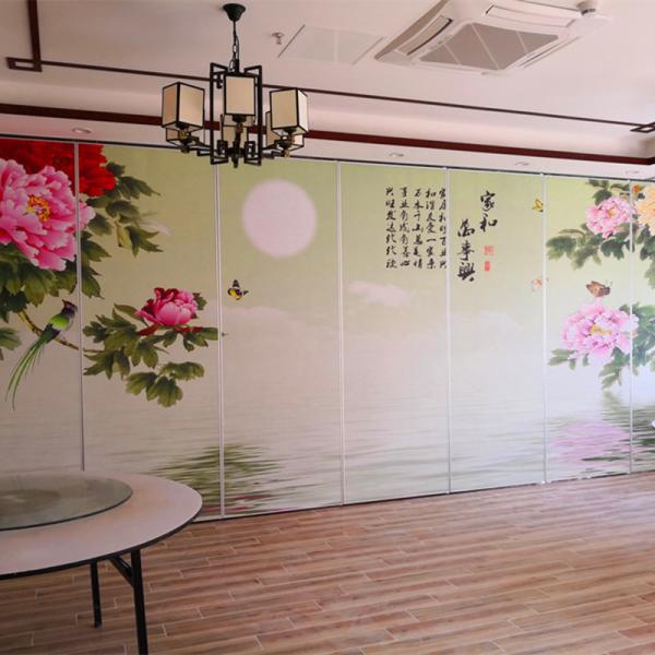 Fireproof Modern Dance Studio Movable Partition Walls With Pass Door