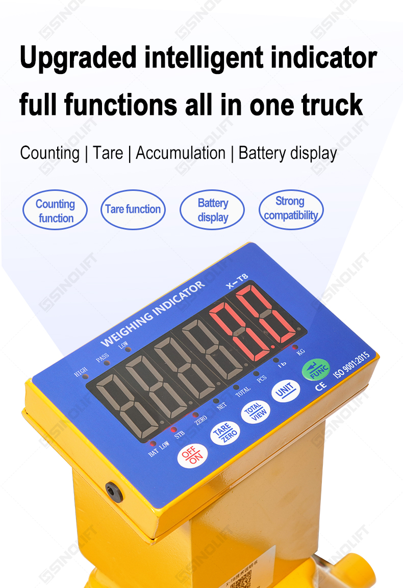 SINOLIFT T8 Series Pallet Truck with Electronic Scale
