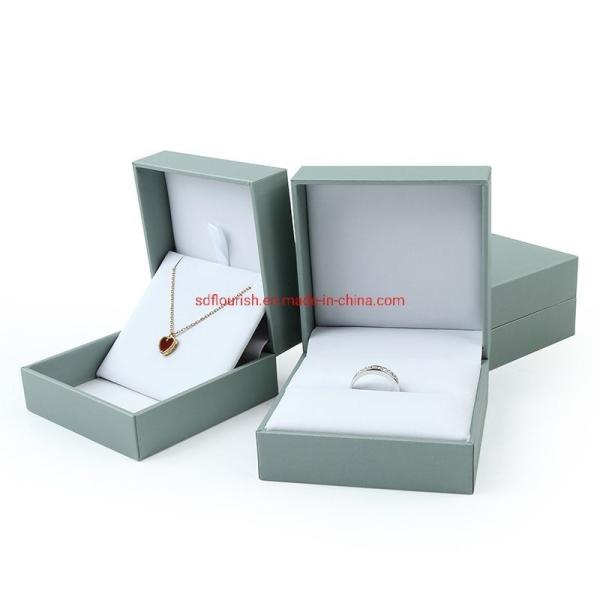 Boîtes de bijoux en papier carré de luxe Boîtes d'emballage en carton Boîte à bague d'anniversaire