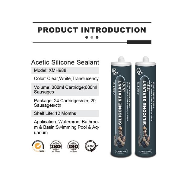 General Purpose Acetate Silicone Sealant Fast Drying Adhesive For Fish Tanks And Aquariums
