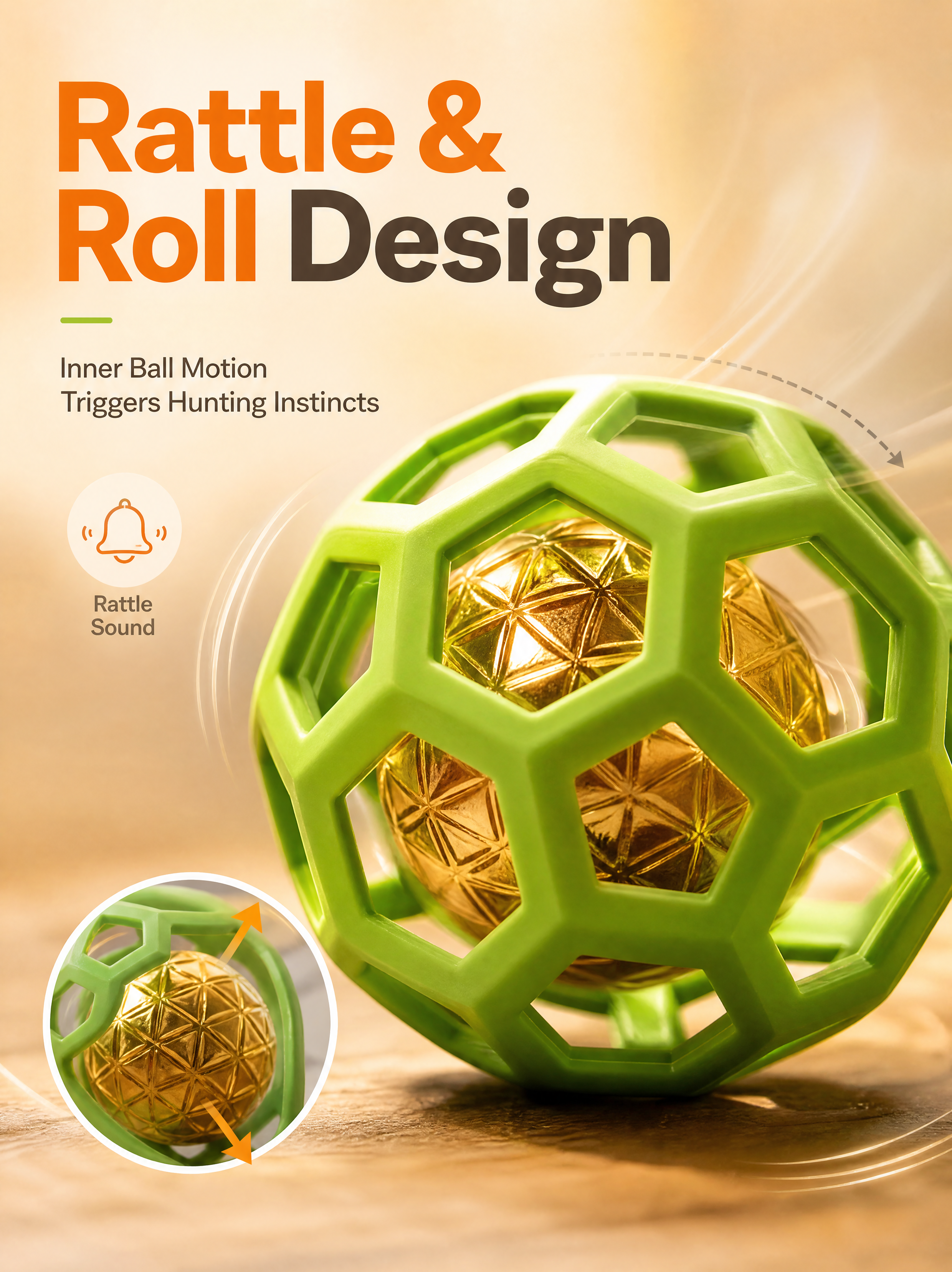 Hollow Dodecahedron 3D Printed Pet Accessories 5cm Daily  Interactive Dog Toy Ball