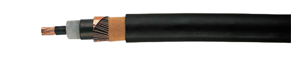 Single Core N2XS2Y Medium Voltage Cable , 12 20 KV Copper Screen Wire