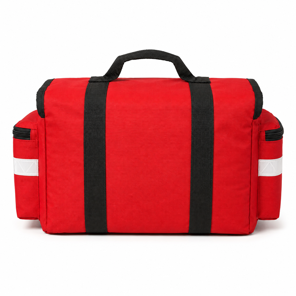 17 Inch EMT Trauma Bag for First Responders, Emergency Medical Supply Organizer with Padded Dividers, Multiple Compartments, Reflective Strip & Side Pockets