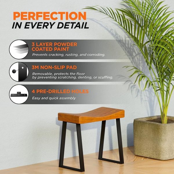Trapezoidal Furniture Table Legs Ironwork Metal Long and Short Stools Small Coffee Table Stand Coffee Table Feet