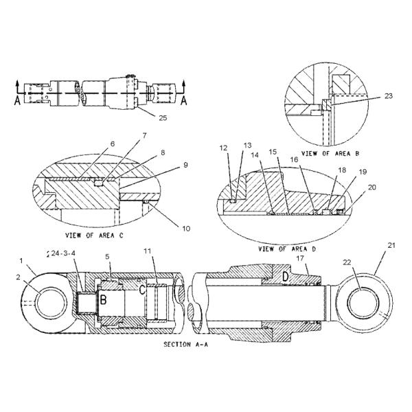 CA7Y4698 7Y-4698 7Y4698 Arm Cylinder Seal Repair Kit Fits C-A-T E320L E320N E322B E325 E330 140H NA Oil Seals KIT-SEAL