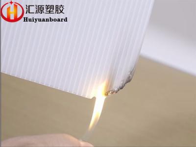 Fire Rated 250GSM White Corrugated Plastic Sheets 4x8