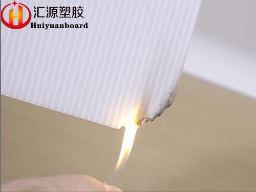Fire Rated 250GSM White Corrugated Plastic Sheets 4x8
