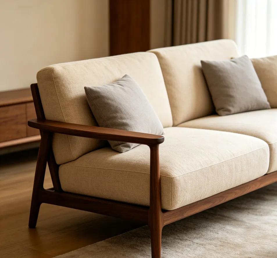Gentle Milk Coffee-Colored Cloud Sofa, Versatile Small Apartment Trendy Healing-Style Sofa