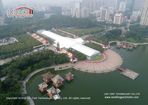 Self - Cleaning 15x40m Movable Garden Party Marquee / Outdoor Event Canopy