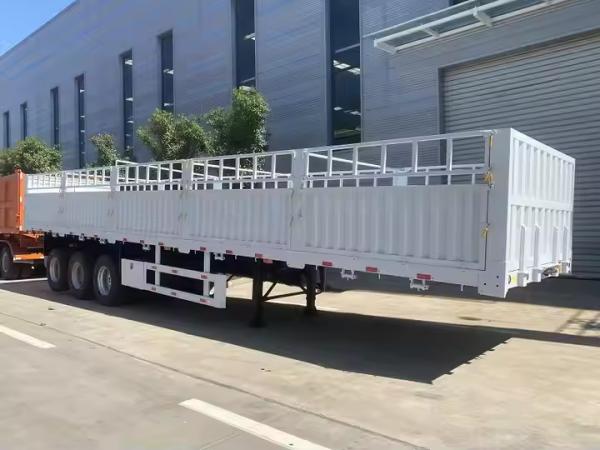 40FT 3 Axle 60 Ton 13m Customized Sidewall Cargo Transporting Fence Semi Trailer