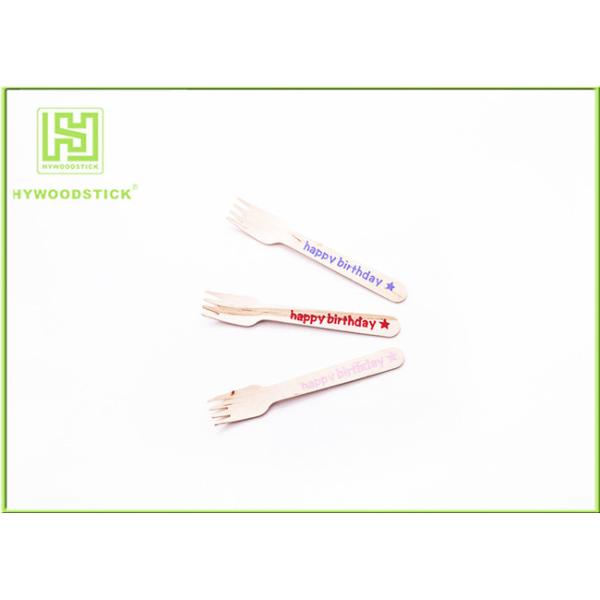 Odorless Disposable Wooden Cutlery Set , Wooden Knife And Fork Set Bulk Packing