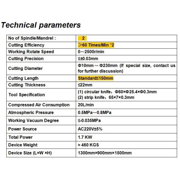 Twin shafts Rubber gasket cutting machine (2013)