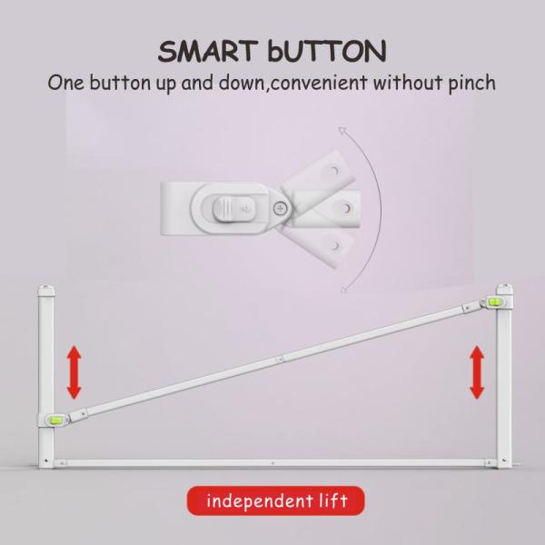 Cute Free Punching Adjustable And Durable Childproof Bed Safety Fence