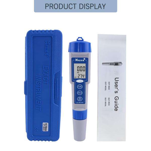 Intelligent Backlight 2.40ppm H2 Hydrogen Digital PH Meter