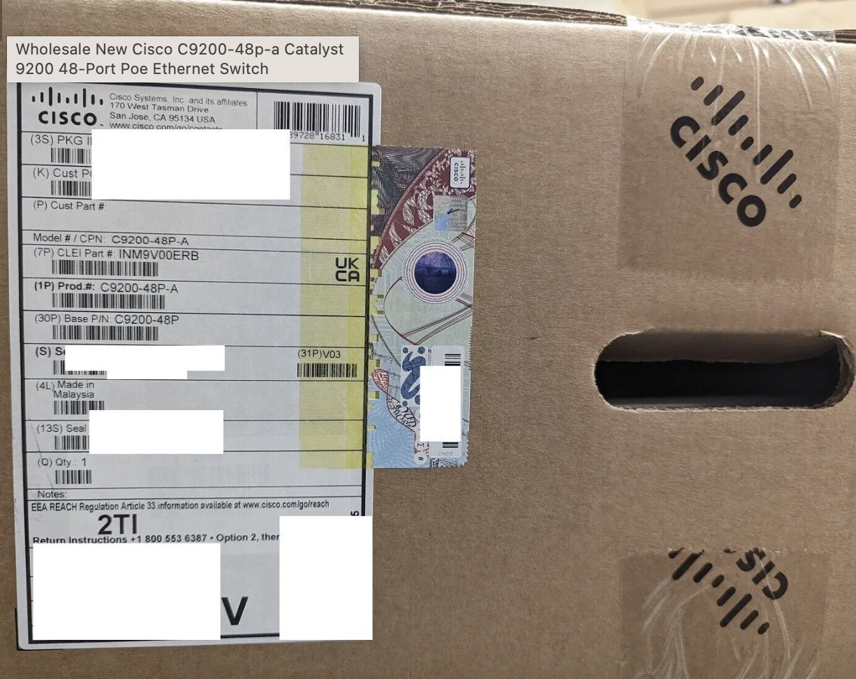 Cisco Catalyst 9200 48-портный PoE+ переключатель C9200-48P-A