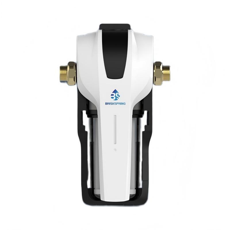 BRISKSPRING Compact Central Water Purifier with Smart Filter Life Indicator, PP+Carbon Composite Cartridge and 15 L/min Flow Rate