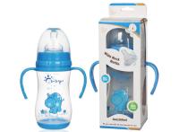 Garrafa de alimentação larga do bebê do arco do pescoço 9oz 260ml dos PP do punho dobro