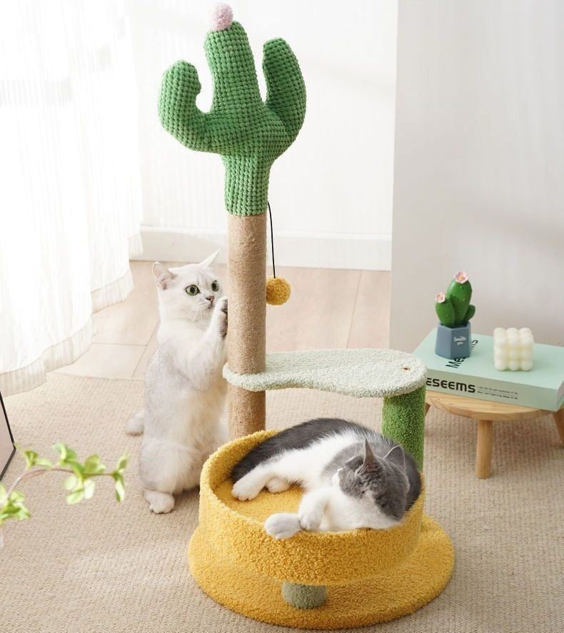 Customized Three Layer Cat Scratcher House Desk Carrier Toy Detachable Furniture Cat Tree