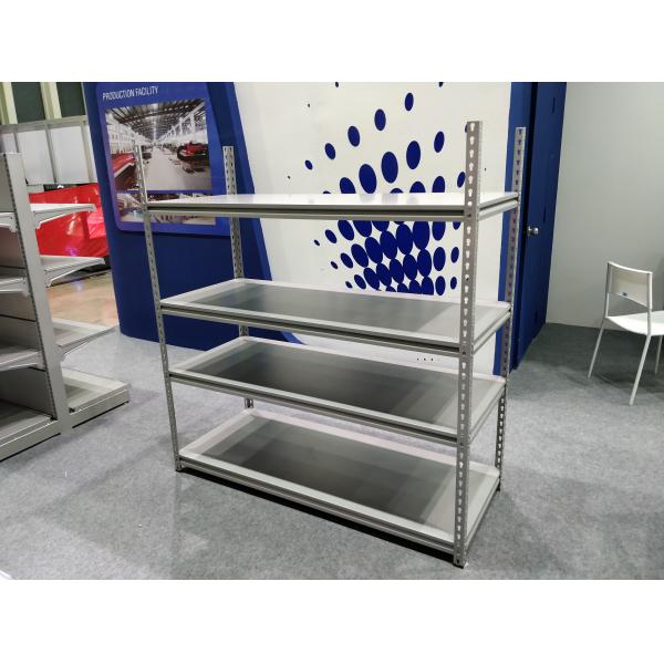 Grey Color Industrial Boltless Shelving Mild Steel Material For Supermarket