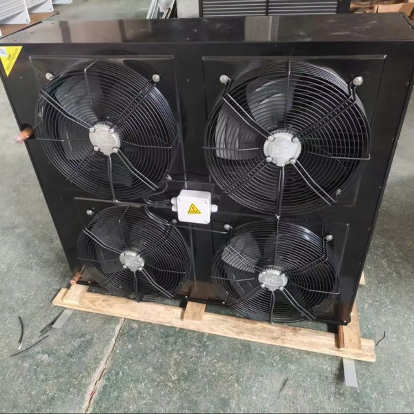 New Design High Efficiency Air Cooled Industrial Refrigeration Condenser with Aluminum & Copper Tube U-Shaped for Cold Storage