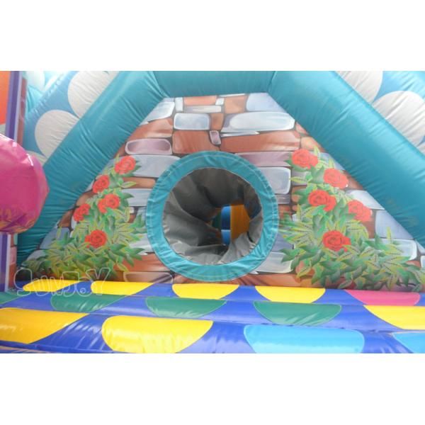 15oz PVC Inflatable Rose Funcity Theme Park Digital Printing