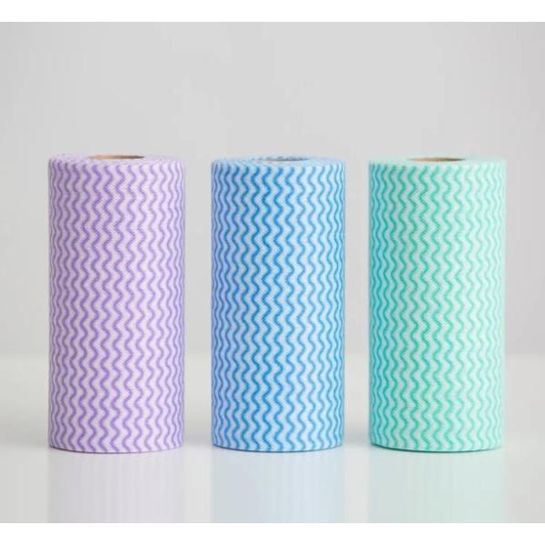 Нетоксичные нетканые чистящие салфетки одноразовые 50 гм для мытья посуды