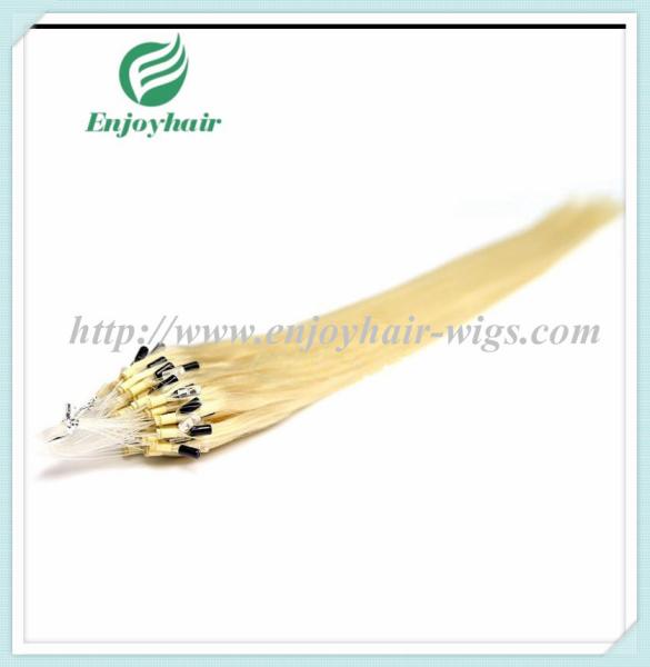 Micro ring loop hair extensions 16-26L brazilian remy hair 613# color hair
