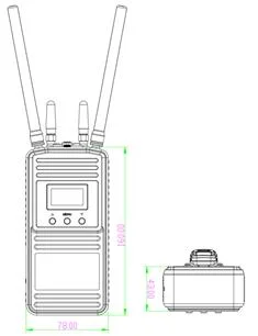 Ручное Manpack Mesh Radio Full Bandwidth Video Transmission HD Image 1W 1.4GHz 2T2R MESH Беспроводной видеопередатчик