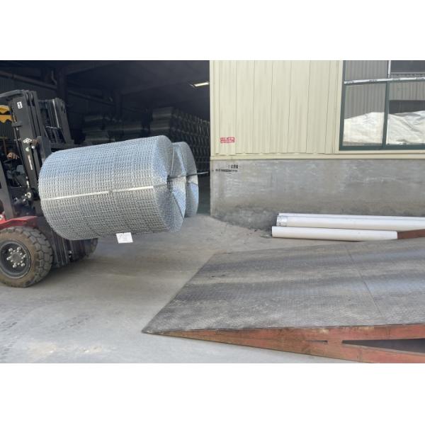 Malla reforzada para tubería de aguas residuales con alambre de 8 líneas, galvanizada en caliente con zinc