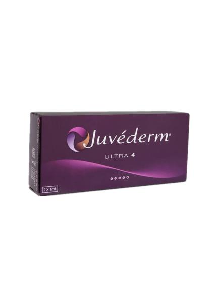 A cruz de Juvederm ligou o enchimento cutâneo ácido hialurónico Allergan ultra 4