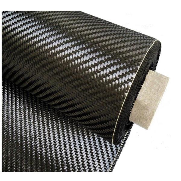 Black 3K 240g Carbon Fiber Fabric Twill Weave Light Weight For Car Decoration