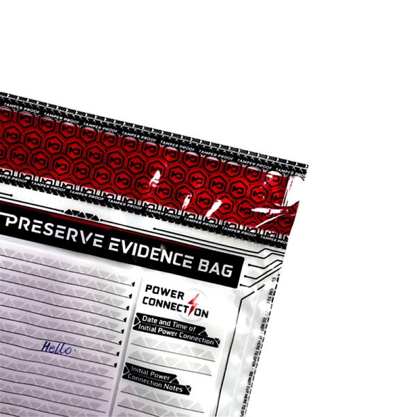 Безопасность сумка подделка доказательство денег сумка лента наличные доказательства на заказ PE Пластиковый высокий S