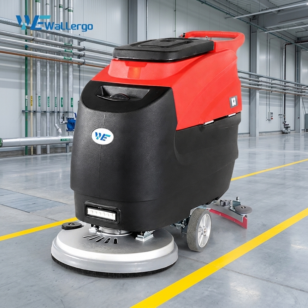 Best Sell Industrial Self-Propelled 900W High-power Floor Cleaner Machine Factory Warehouse Floor Scrubber