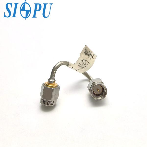El ensamblaje de cable de RF de ángulo recto masculino SMA (SFT-50-2-1, semicerrada, tipo soldadora)